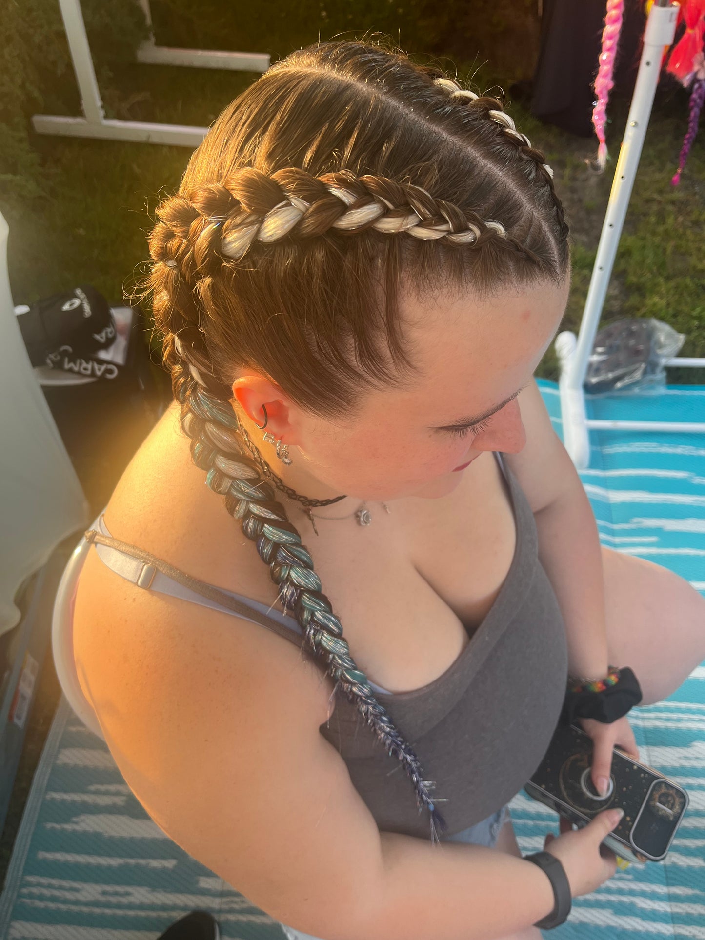 Double French Braids